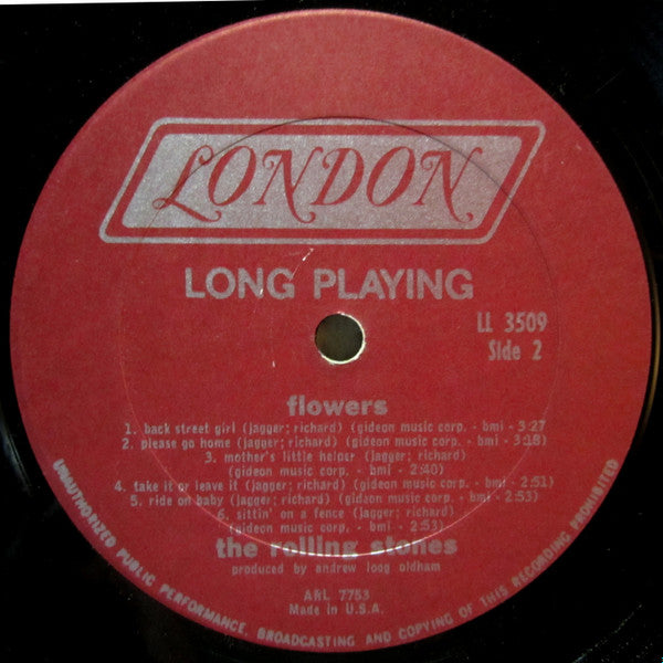 The Rolling Stones - Flowers (LP, Comp, Mono, Pit)