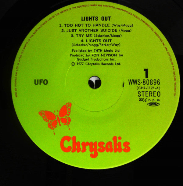 UFO (5) - Lights Out (LP, Album, RE, RP)