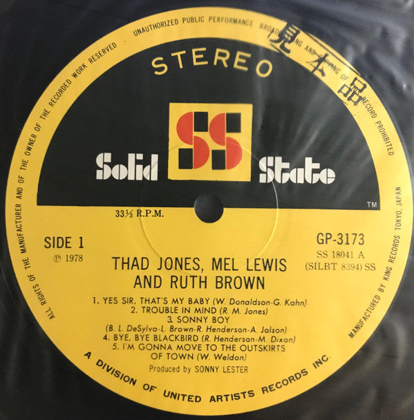 Thad Jones & Mel Lewis - The Big Band Sound Of Thad Jones • Mel Lew...