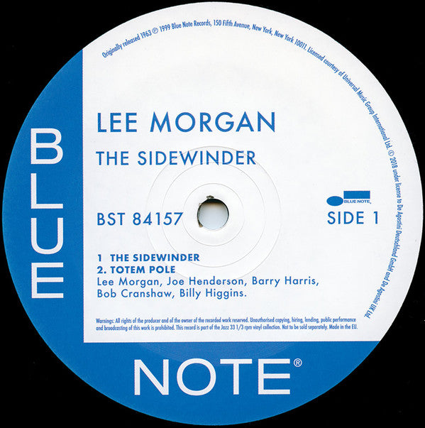 Lee Morgan - The Sidewinder (LP, Album, RE, 180)