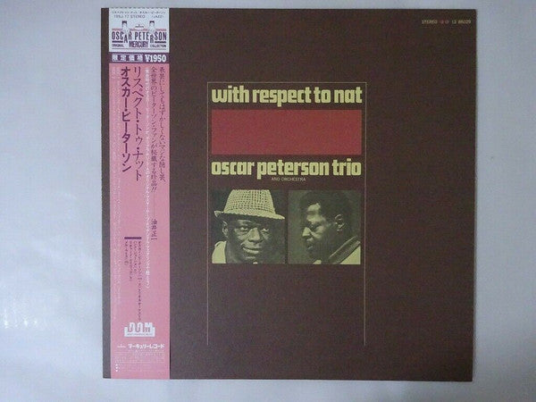 The Oscar Peterson Trio - With Respect To Nat(LP, Album, RE)