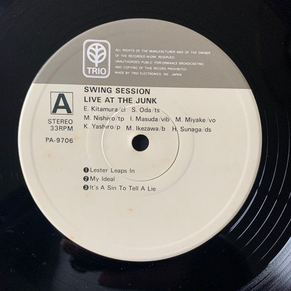 Swing Session (4) - Live At The Junk (LP, Album, RE)