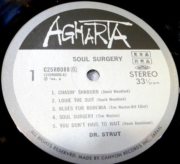 Dr. Strut - Soul Surgery (LP, Album, Promo)