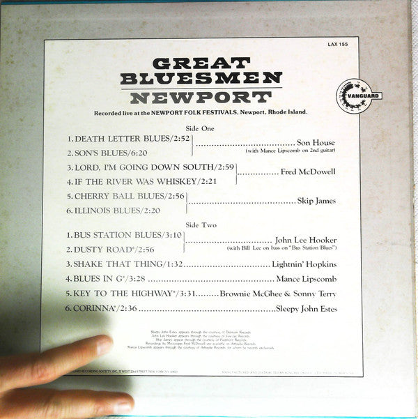 Various - Great Bluesmen Newport (LP, Comp)