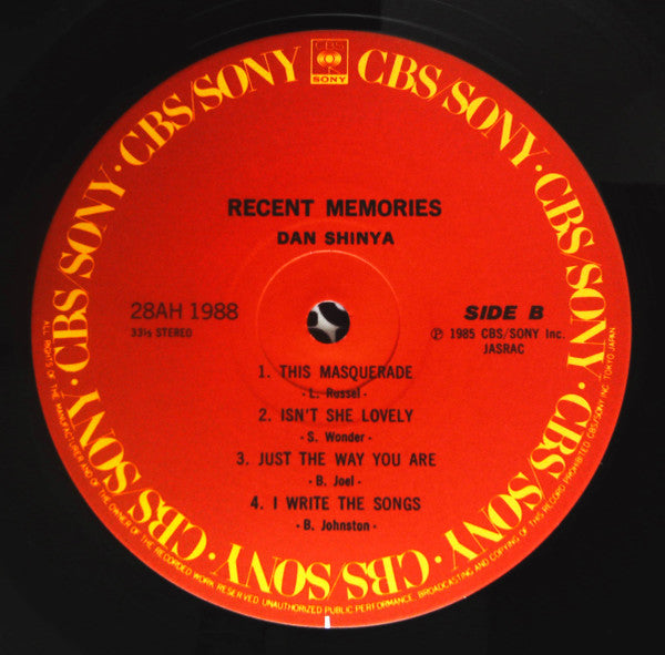 Dan Shinya - Recent Memories (LP, Album)