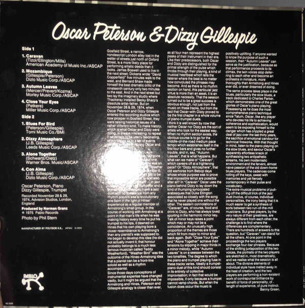 Oscar Peterson - Oscar Peterson & Dizzy Gillespie(LP, Album)