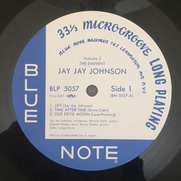 J.J. Johnson - The Eminent Jay Jay Johnson (Vol. 2)(10", Mono, Ltd,...