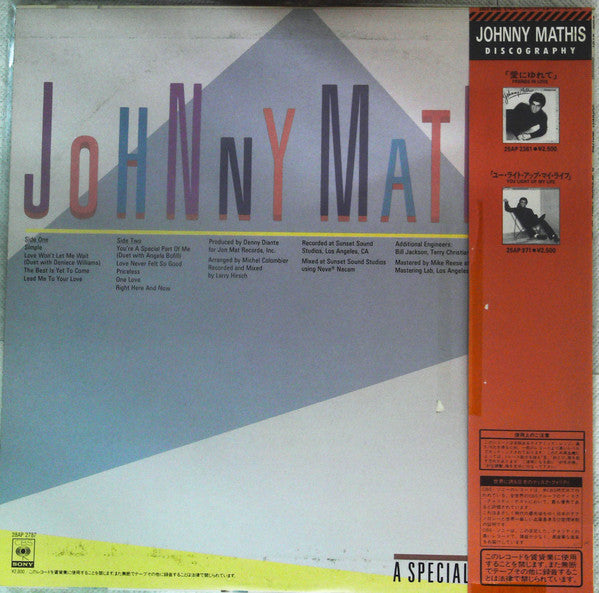 Johnny Mathis - A Special Part Of Me (LP, Album)