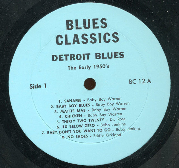 Various - Detroit Blues - The Early 1950s (LP, Comp)