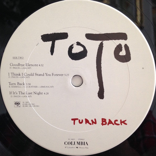 Toto - Turn Back (LP, Album, San)