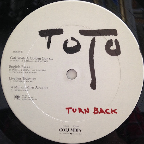 Toto - Turn Back (LP, Album, San)