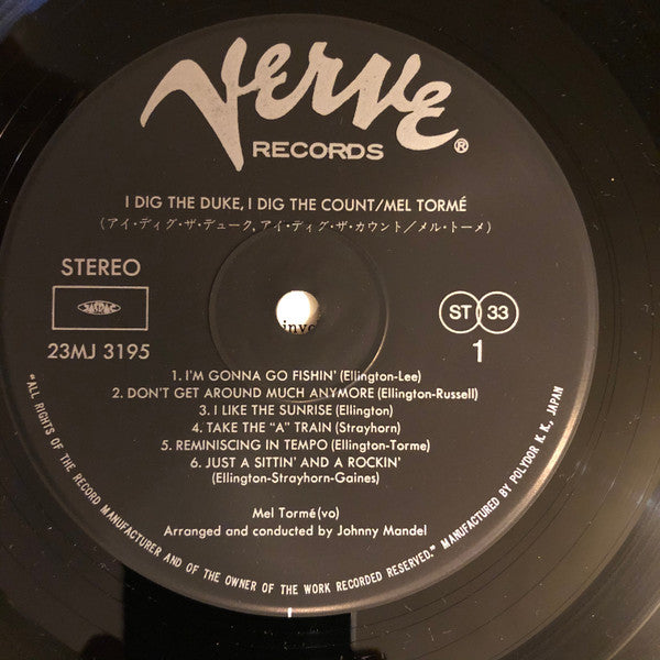 Mel Tormé - I Dig The Duke - I Dig The Count (LP, Promo, OBI)