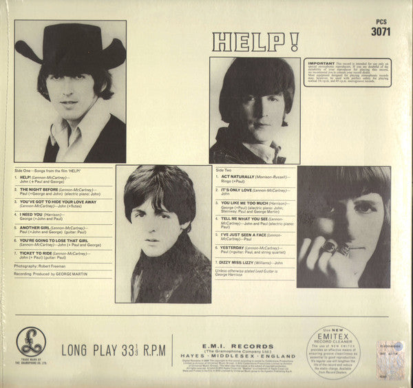 The Beatles - Help ! (LP, Album, RE, RM, RP, 180)