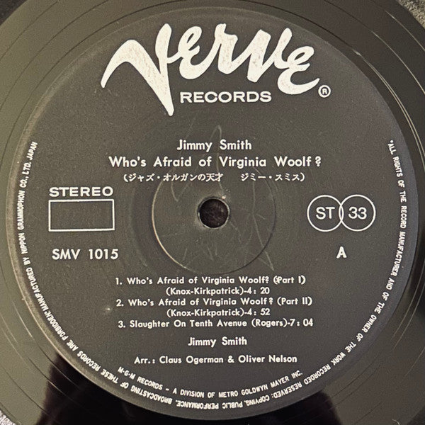 Jimmy Smith - Who's Afraid Of Virginia Woolf? (LP, Album)