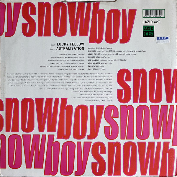Snowboy Featuring Noel McCoy* - Lucky Fellow (12"")