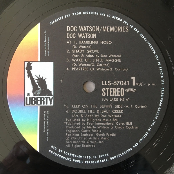Doc Watson - Memories (2xLP, Album)