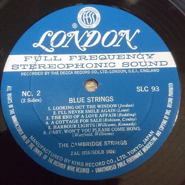 The Cambridge Strings - 真夜中のブルー・ストリングス - Blue Strings (LP, Album)