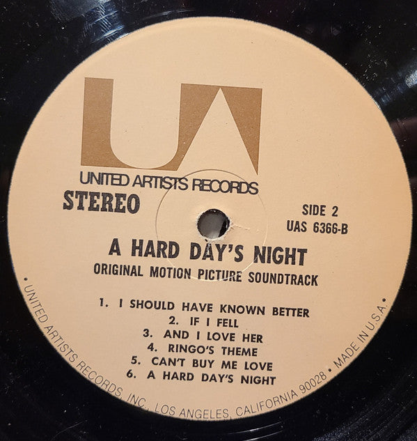 The Beatles - A Hard Day's Night (LP, Album, RP, UA )