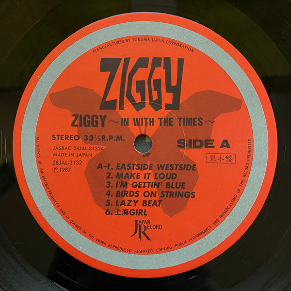 Ziggy (38) - In With The Times (LP, Album, Promo)