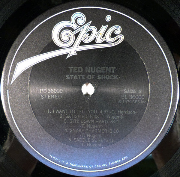Ted Nugent - State Of Shock (LP, Album, RE, Ter)
