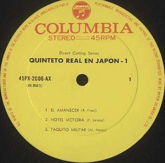 Quinteto Real - Quinteto Real En Japon Vol.1 (12"", Gat)