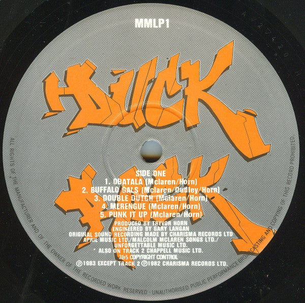 Malcolm McLaren - Duck Rock (LP, Album)