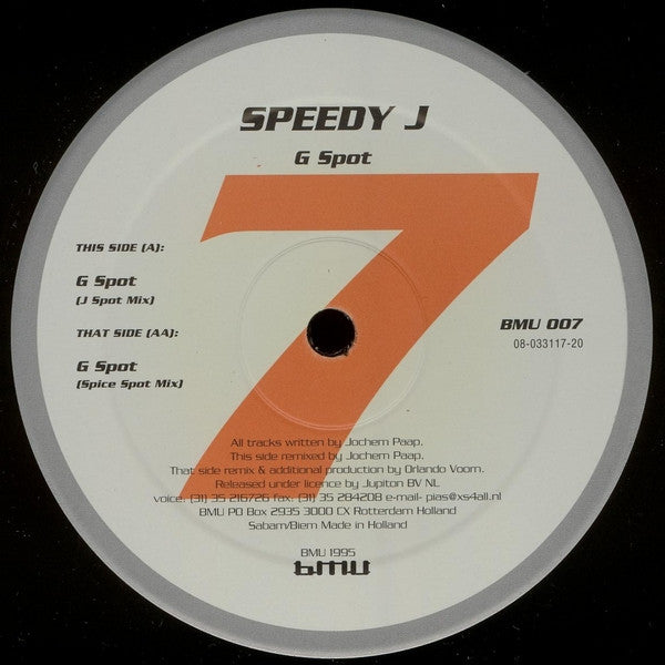 Speedy J - G Spot (12"")