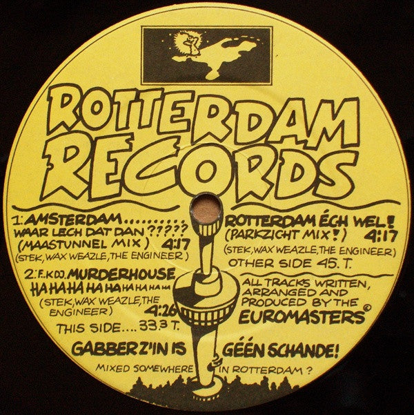 Euromasters - Amsterdam Waar Lech Dat Dan? (12"", Ltd)