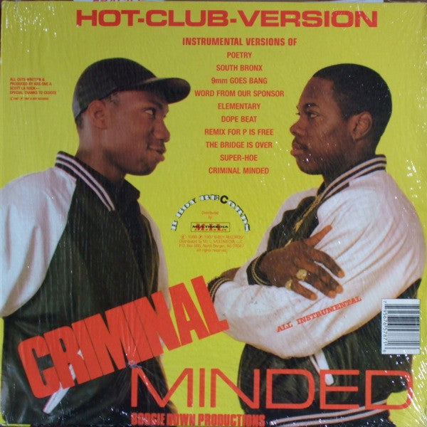 Boogie Down Productions - Criminal Minded (Hot-Club-Version) (All I...