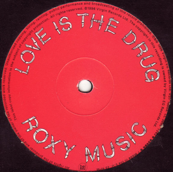 Roxy Music - Love Is The Drug (Rollo & Sister Bliss Mixes) (12"")