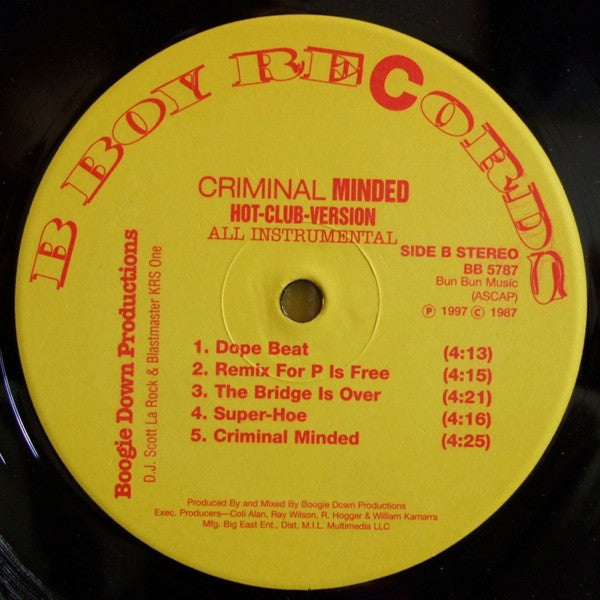 Boogie Down Productions - Criminal Minded (Hot-Club-Version) (All I...