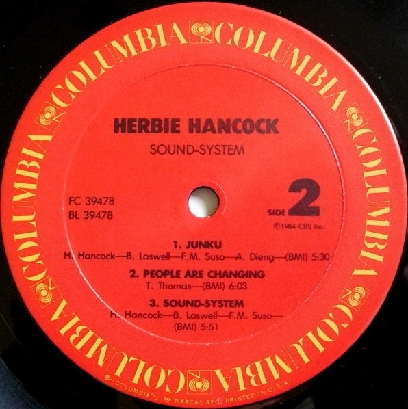 Herbie Hancock - Sound-System (LP, Album, Pit)