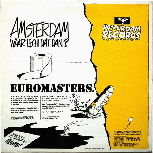 Euromasters - Amsterdam Waar Lech Dat Dan? (12"", Ltd)