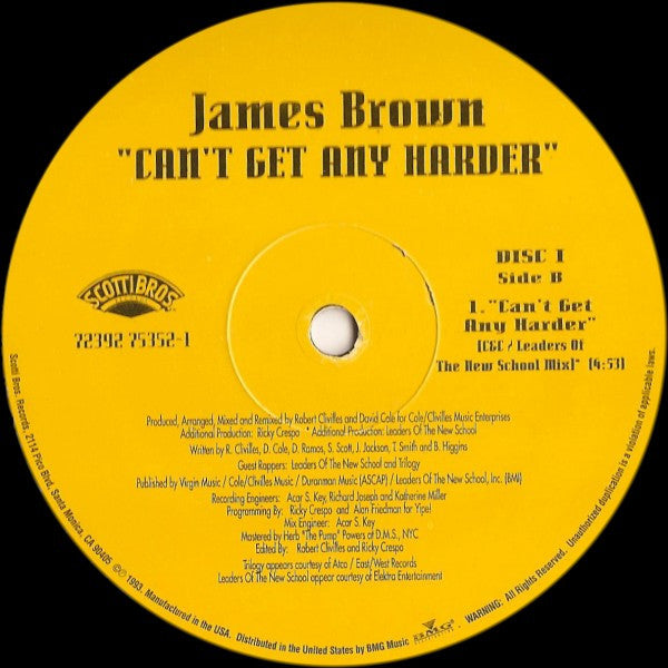 James Brown - Can't Get Any Harder (2x12"", Single)