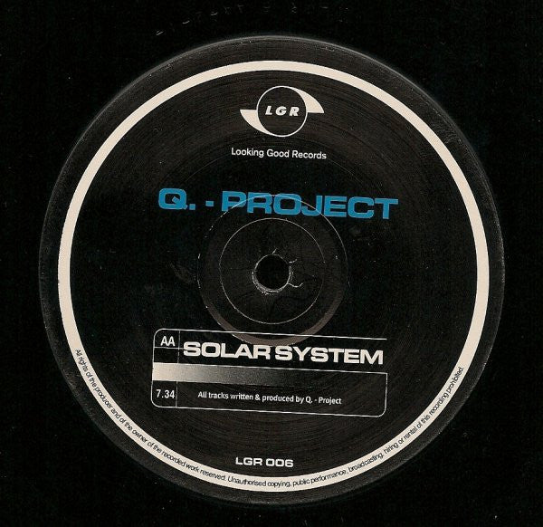 Q.-Project* - The Instrumental / Solar System (12"")