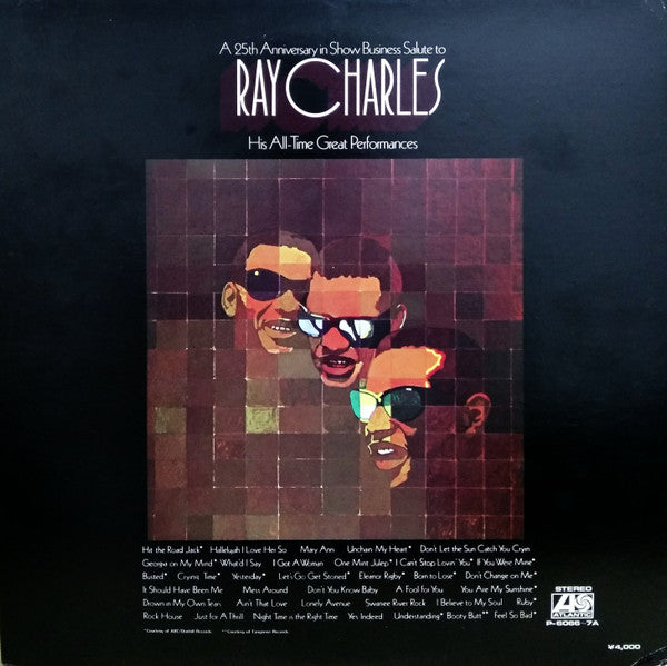 Ray Charles : A 25th Anniversary In Show Business Salute To Ray Charles (2xLP, Comp)