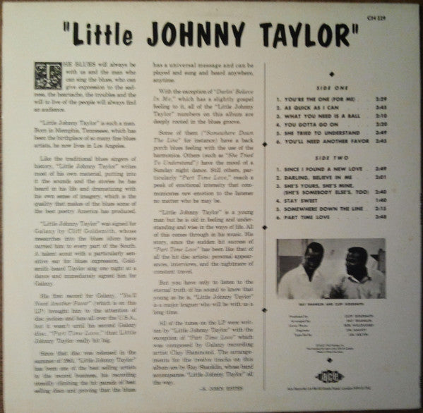 Little Johnny Taylor : Part Time Love (LP, Album)