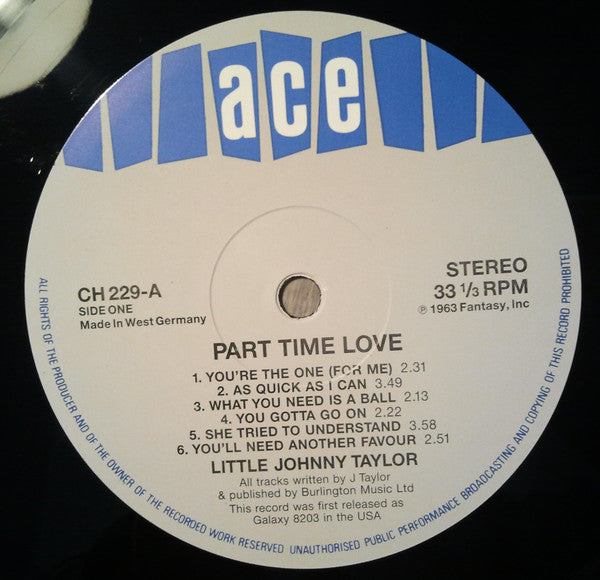 Little Johnny Taylor : Part Time Love (LP, Album)