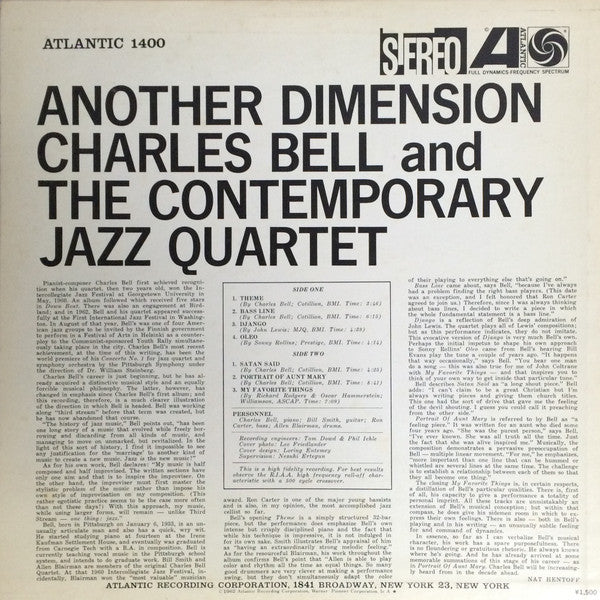 Charles Bell And The Contemporary Jazz Quartet* : Another Dimension (LP, Album)