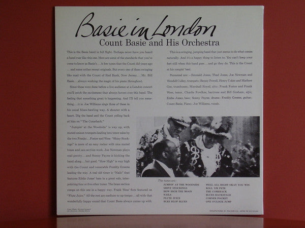 Count Basie Orchestra : Basie In London (LP, Album, Mono, RE)