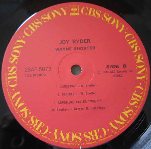 Wayne Shorter : Joy Ryder (LP, Album)