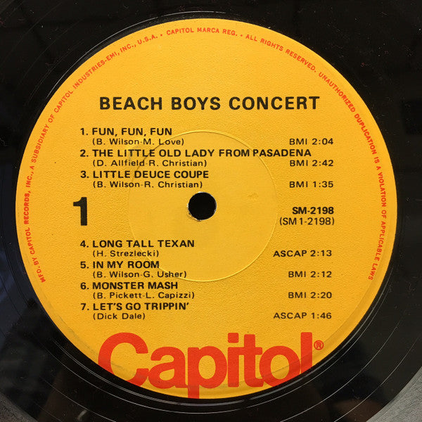 Beach Boys* : Concert (LP, Album, RE, Los)