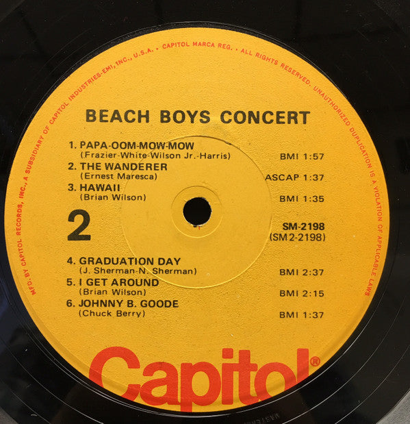 Beach Boys* : Concert (LP, Album, RE, Los)