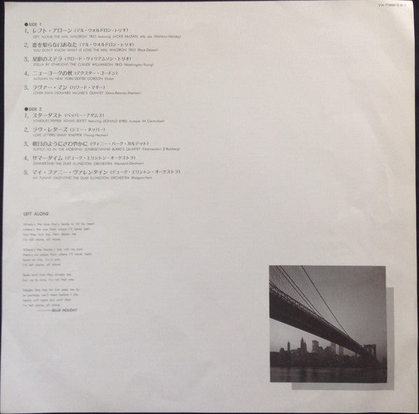 Various : Left Alone / Bethlehem Original Selection (LP, Mono, Mic)