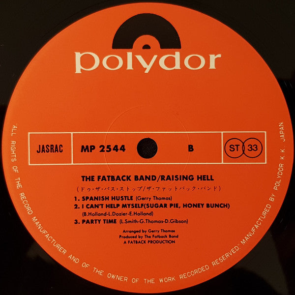 The Fatback Band : Raising Hell (LP, Album)