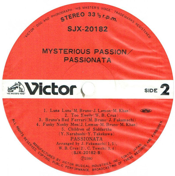 Passionata : Mysterious Passion (LP, Album)