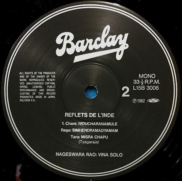 ナゲシュワラ・ラオ* : Reflets De L'Inde (LP, Album, RE)
