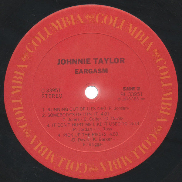 Johnnie Taylor : Eargasm (LP, Album, RE, Car)