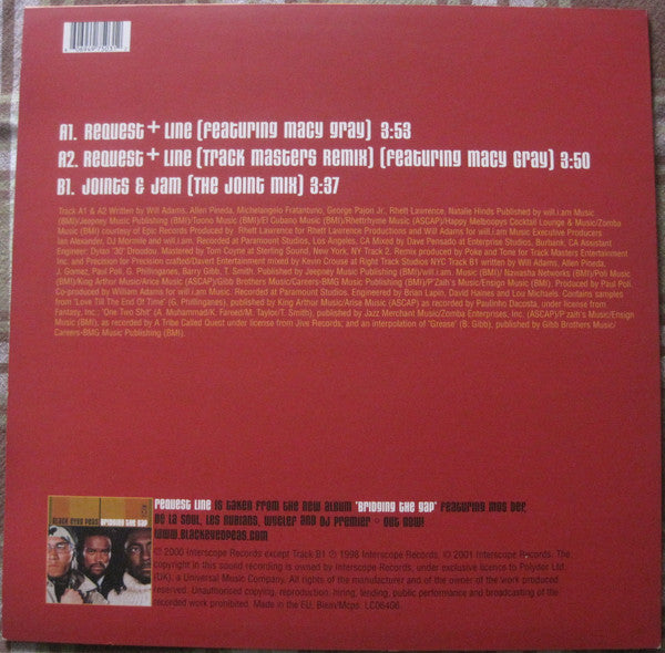 Black Eyed Peas Featuring Macy Gray : Request Line (12", M/Print)