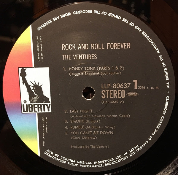 The Ventures : Rock And Roll Forever (LP, Album, Gat)